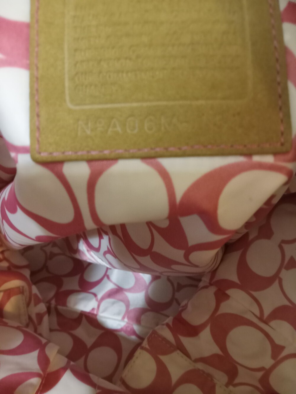 Coach 06 Hampton Satin/Leather EUC - Picture 4 of 14